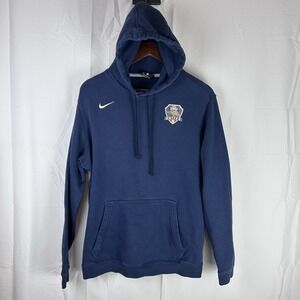 Oral Roberts Golden Eagles‎ ORU United Nike  Men's Large Blue Hoodie Sweatshirt